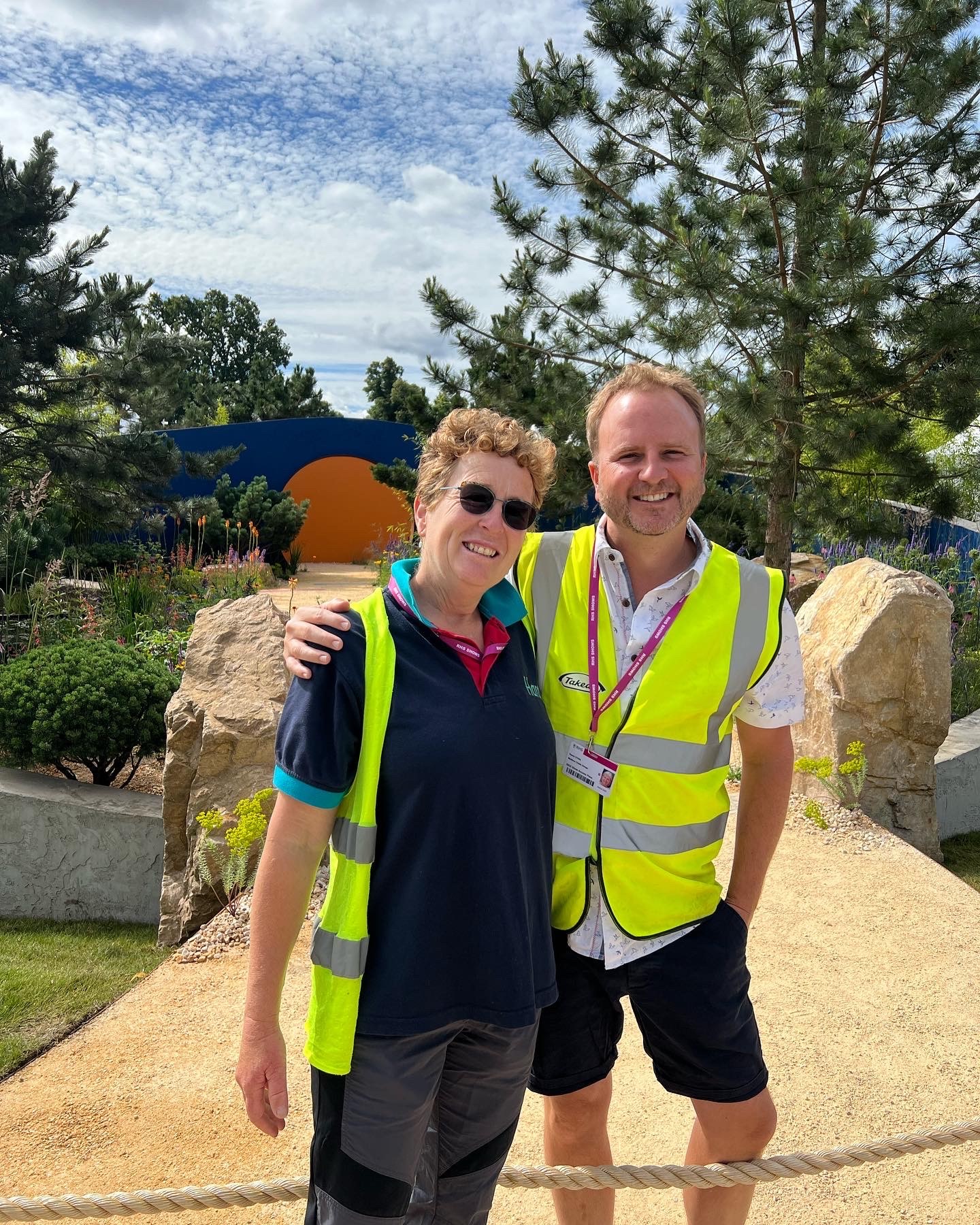 Rosy and Matt Childs at the Over the Wall garden 